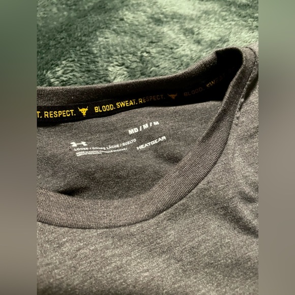 Under Armour Project Rock Long Sleeve Shirt - Gray, Medium - Picture 2 of 3